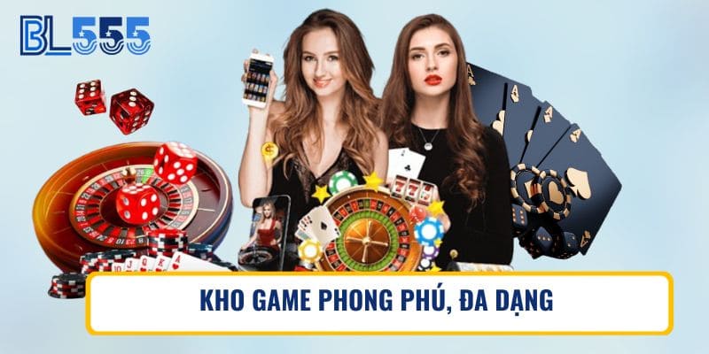 Kho game phong phú, đa dạng